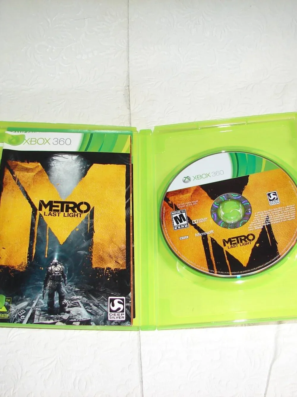 Xbox 360 Game:  METRO LAST LIGHT, Lim. Ed., Orig. Case + Manual